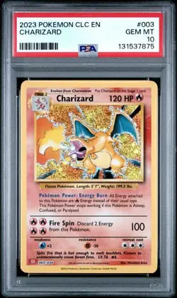 CHARIZARD 003/034 PSA 10 CLC DECK CLASSIC COLLECTION POKEMON CARD ENGLISH - Image 1