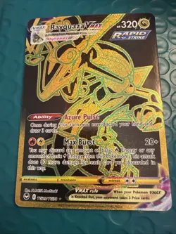 💥 Pokemon TCG Card Rayquaza VMAX TG29/TG30 Silver Tempest Holo Secret Rare 2022 - Image 1