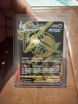 Pokemon TCG Rayquaza VMAX Silver Tempest Full Art Card TG29/TG30 NM+ Condition - Image 1
