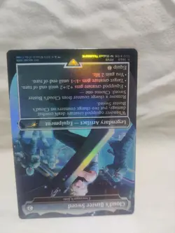 MTG - Cloud's Buster Sword - Umezawa's Jitte (Rainbow Foil) Secret Lair Drop - Image 2