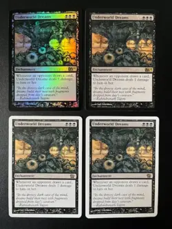 MTG- Underworld Dreams x4 - (2x M10, 2x 8th Edition)(One is FOIL) - Image 1
