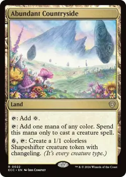 MTG Abundant Countryside, NM-Mint, English Commander: Lorwyn Eclipsed - Image 1