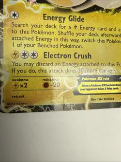Pokemon Emolga-EX TCG Holo Card 46/146 MP/HP - Image 5