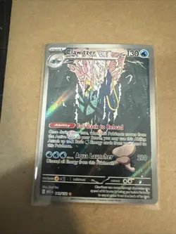Clawitzer 141/132 ME01: Mega Evolution - Pokemon Card - NM - Image 1