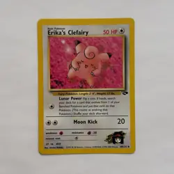 Erika's Clefairy 40/132 Gym Challenge Non Holo Pokemon TCG Card LP dd - Image 1