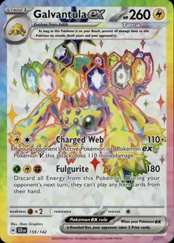 Galvantula ex 159/142 Ultra Rare Stellar Crown Multi Item Discount NM - Image 1