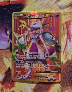 Pokemon Mewtwo EX 164/162 Breakthrough Secret Rare Card MP Condition - Image 1