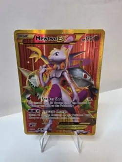 Pokemon Mewtwo EX 164/162 Breakthrough Secret Rare Card MP Condition - Image 1