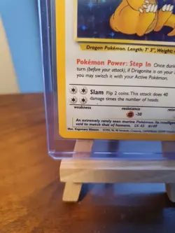 Pokemon Dragonite 1999 Fossil Set Holo Rare Card 4/62 VGC Vintage Sleeved Uk - Image 5
