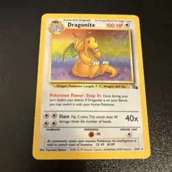 Pokemon TCG WOTC 1999 Fossil Set: Dragonite 4/62 Holo Rare Card - Image 1