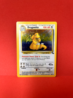 Pokemon TCG WOTC 1999 Fossil Set: Dragonite 4/62 Holo Rare Card - LP - Image 2
