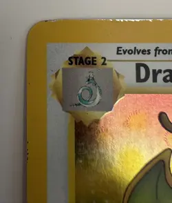 Dragonite Pokemon Card Holo WOTC 4/62 Fossil Set Rare Vintage 1999 Original MP - Image 3