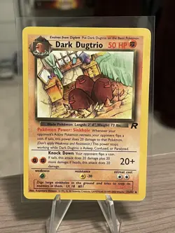 Pokemon Dark Dugtrio 23/82 Team Rocket Unlimited Non Holo Rare MP - Image 1