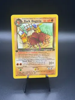 Pokemon TCG Dark Dugtrio 23/82 Team Rocket 1st Edition Non-Holo Rare Vintage LP - Image 1