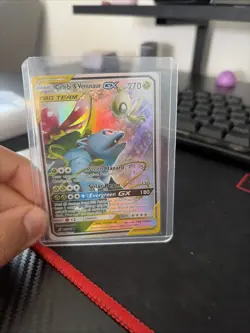 Pokemon TCG Celebi & Venusaur GX Holo Ultra Rare Card Team Up 1/181 - Image 1