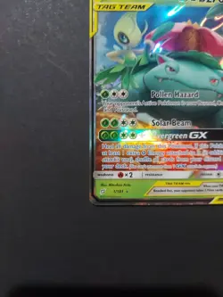 Pokemon TCG Celebi & Venusaur GX 1/181 Sm-Team Up Tag Team Ultra Rare Card - Image 4