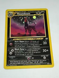 Pokemon TCG Neo Discovery Houndoom Holo Rare 1st Edition - Image 1