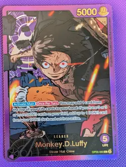 One Piece TCG: EXTRA EB02 Monkey D Luffy Alternate Art SPR Leader OP05-060 - Image 1