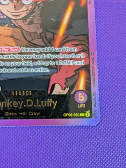 One Piece TCG: EXTRA EB02 Monkey D Luffy Alternate Art SPR Leader OP05-060 - Image 5