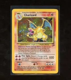 2000 Pokemon Game Base Set 2 II Charizard 4/130 Holo Foil Rare WOTC Unlimited - Image 1