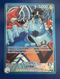 Jinbe Leader - OP14-040 Alternate Alt Art The Azure Sea's Seven Foil English ENG - Image 1