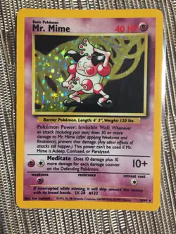 Pokemon TCG: Mr. Mime 06/64 Jungle Error (No Symbol) Holo - Image 1