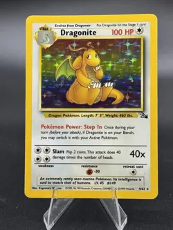 Dragonite - 4/62 - Fossil 1999 - WOTC - Holo Rare - LP/NM - Pokemon TCG Card - Image 1