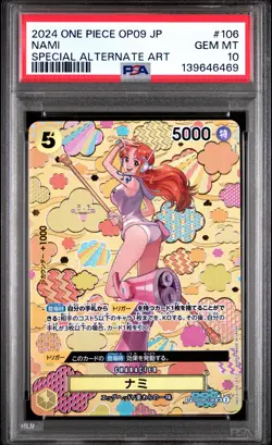 2024 ONE PIECE JPN OP09-EMPERORS IN THE NEW WORLD #106 NAMI PSA 10 - Image 1