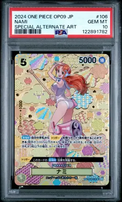 2024 ONE PIECE JPN OP09-EMPERORS IN THE NEW WORLD #106 NAMI PSA 10 - Image 1