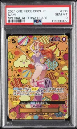 2024 ONE PIECE JPN OP09-EMPERORS IN THE NEW WORLD #106 NAMI PSA 10 - Image 1