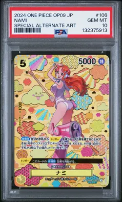 2024 ONE PIECE JPN OP09-EMPERORS IN THE NEW WORLD #106 NAMI PSA 10 - Image 1