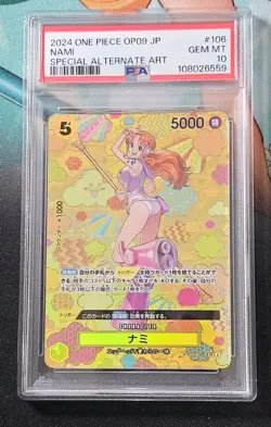 2024 ONE PIECE JPN OP09-EMPERORS IN THE NEW WORLD #106 NAMI PSA 10 - Image 1