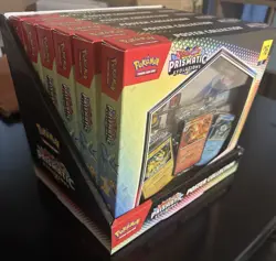 Pokemon TCG: Prismatic Evolutions - Poster Collection Sealed Lot Of 6 W/ Display - Image 1