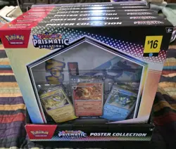Pokemon TCG: Prismatic Evolutions - Poster Collection Sealed Lot Of 6 W/ Display - Image 1