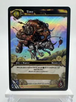 World of Warcraft TCG Tiny Unused Loot Card (Toy) - Image 1