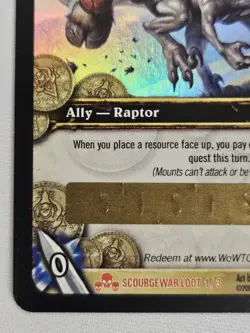 World of Warcraft TCG - Tiny - Holo Legendary - Unused Loot Card (Toy) - Image 4