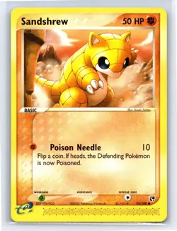 2003 Pokemon TCG EX Sandstorm Sandshrew - 75/100 - NM - Image 1