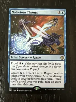 MTG Card Notorious Throng Commander: Zendikar Rising 033 Regular Rare - Image 1