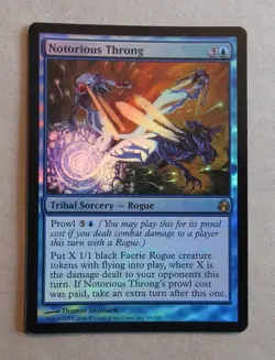 MTG (1) FOIL NOTORIOUS THRONG, MORNINGTIDE, NEAR MINT - Image 1
