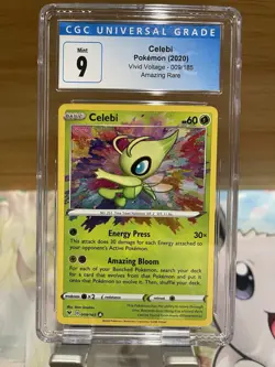Pokemon Card TCG - Celebi 009/185 Amazing Rare Vivid Voltage CGC 9 Mint - Image 1