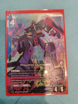 Psycho Gundam LR+ Alt Art GD02-001 Dual Impact Gundam TCG Card Game - Image 1