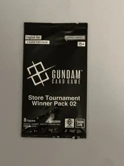 Gundam Card Game TCG Store Tournament Winner Pack 02 Sealed Promo English - Image 1