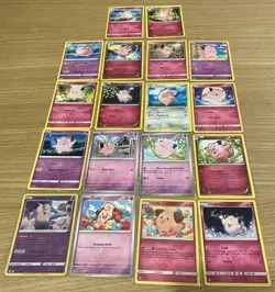 Cleffa & Clefairy & Clefable Pokemon Cards | 18-Card Lot | Mixed Eras | HP - Image 1