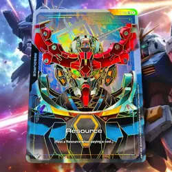 Gundam GQuuuuuuX Resource R-015 C++ Gold Foil Alt Art Dual Impact GD02 Card NM - Image 1