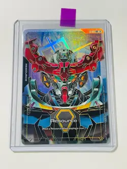 Gundam GQuuuuuuX Resource R-015 C++ Gold Foil Alt Art Dual Impact GD02 Card NM - Image 2