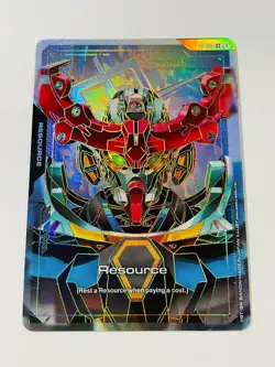 Gundam GQuuuuuuX Resource R-015 C++ Gold Foil Alt Art Dual Impact GD02 Card NM - Image 3