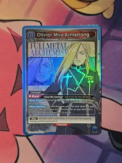 Olivier Mira Armstrong SR Holo English Fullmetal Alchemist Union Arena Card - Image 1