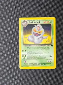 Pokemon TCG Dark Arbok 19/82 Team Rocket W Stamp Promo WOTC Holo Rare Vintage - Image 1