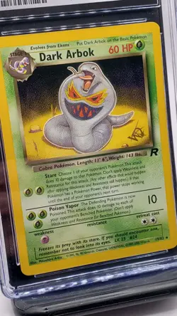 Dark Arbok - Pokemon Team Rocket W Stamp 19/82, NM/Mint+ (CGC 8.5) - Image 2