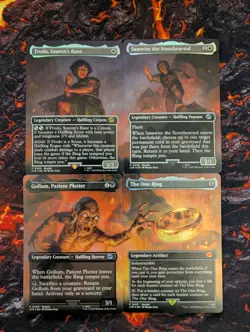 MTG LTR Lord Of The Rings The One Ring FOIL scene set 448 - 451 *Pack fresh-NM* - Image 1